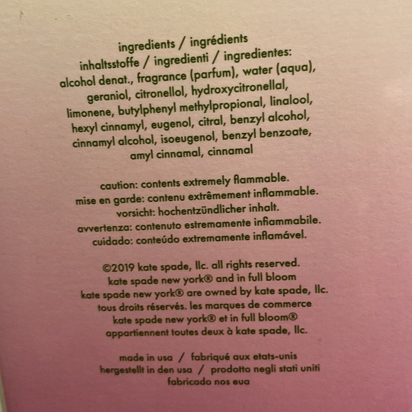 Kate Spade 💐♠️ 💐In Full Bloom Fragrance 💐♠️ 💐 - Picture 3 of 4